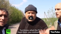 A screen grab from Russia's RT TV station