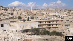 Сирийский город Дарат Аззах рядом с Алеппо – после бомбардировки