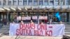 Protest podrške uhapšenim aktivistima u Novom Sadu, 4. april 2025.
