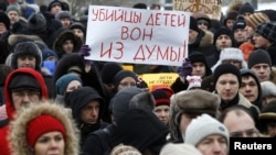 Акция против принятия "закона Димы Яковлева", Санкт-Петербург, январь 2013 года