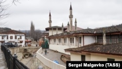 Российская «реставрация» Ханского дворца. Бахчисарай, Крым, 8 февраля 2022 года