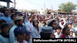 د شمالي وزیرستان په سپین وام کې احتجاج