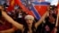 Противников переименования государства в Македонии тоже много. Акция в Скопье, 23 июня 2018