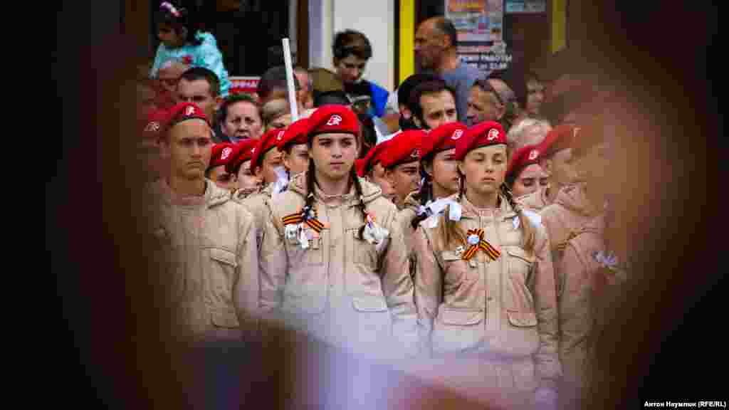 У ході також взяли участь «юнармійці»