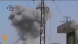 Любительское видео обстрелов пригорода Дамаска Любительское видео обстрелов пригорода Дамаска