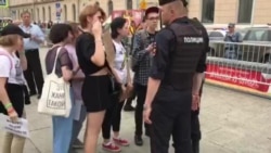 Марш в поддержку Ивана Голунова. Задержания Марш в поддержку Ивана Голунова. Задержания