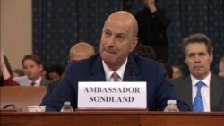 Trump's EU Ambassador Details 'Quid Pro Quo' Demand On Ukraine Trump's EU Ambassador Details 'Quid Pro Quo' Demand On Ukraine