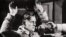 Russia -- A screen-grab of a film with a spy arrested, undated