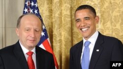 Lithuanian Prime Minister Andrius Kubilius was just one of 11 Eastern European leaders who dined with U.S. President Barack Obama