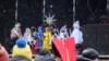 Рождественская литургия в одном из православных храмов Луцка (Волынская обл., Украина) 25 декабря 2019 года.