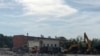 Площадка под сгоревшим ТРЦ "Зимняя вишня" в Кемерове