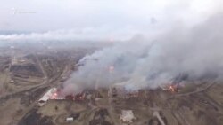 Пожар на складе в Балаклее. Видео с беспилотника Пожар на складе в Балаклее. Видео с беспилотника