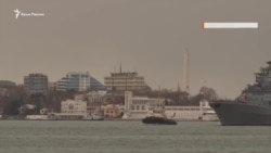 Российский эсминец в Севастополе (видео) Российский эсминец в Севастополе (видео)