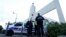 Полиция у мечети в Париже