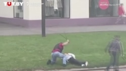 Unidentified Men Beat Up People After Minsk March Unidentified Men Beat Up People After Minsk March