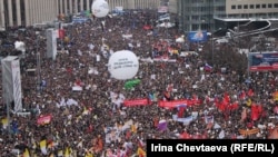 Митинг на проспекте Сахарова в Москве шесть лет назад, 24 декабря 2011 года
