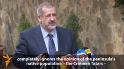 Crimean Tatar Leader Announces Referendum Boycott Crimean Tatar Leader Announces Referendum Boycott