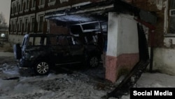 Машина в здании военкомата. Фото: СК по Владимирской области