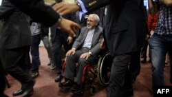 Iranian Foreign Minister Mohammad Javad Zarif departed the two days of nuclear talks in Geneva this week in a wheelchair.