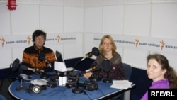 Russia -- scientists Markov Aleksandr, Orlova Olga, Burlak Svetlana in Moscow bureau