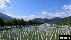 The memorial center for the victims of the 1995 Srebrenica massacre in Potocari, Bosnia and Herzegovina.