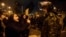 Демонстрация протеста против властей, а также и памяти погибших в катастрофе украинского "Боинга" возле одного из университетов в Тегеране. 12 января