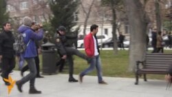 Protesters Detained In Baku Protesters Detained In Baku