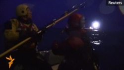 Greenpeace Activists Arrested During Protest At Russian Arctic Oil Platform Greenpeace Activists Arrested During Protest At Russian Arctic Oil Platform