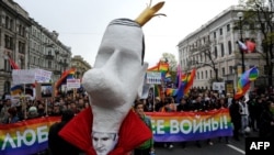 Акция в Санкт-Петербурге в защиту прав ЛГБТ-сообщества