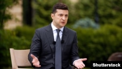 Ukrainian President Volodymyr Zelenskiy fired his pro-reform government in March after six months. (file photo)
