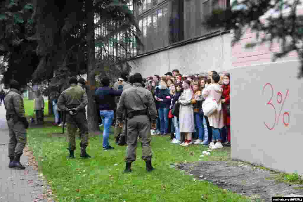 RFE/RL’s Belarus Service reported that more than 50 people were detained at the Minsk rally on September 8. 