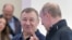 Владимир Путин и Аркадий Ротенберг на церемонии открытия моста через Керченский пролив