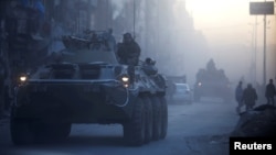 Российские военнослужащие в Алеппо, 2 февраля 2017 г.