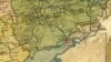 Донецька губернія, фрагмент карти «Адміністраційна Мапа Української Соц.[іалістичної] Рад.[янської] Республіки», яку було видано у Харкові в січні 1922 року