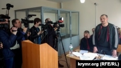 Капитан керченского судна «Норд» Владимир Горбенко в суде Херсона, 6 апреля 2018 года