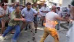 Crimean Tatar Sets Himself On Fire To Protest Building Development Crimean Tatar Sets Himself On Fire To Protest Building Development