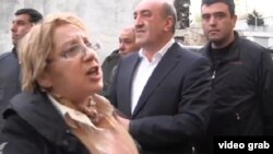 Leyla Yunus (left), the head of Peace and Democracy İnstitute and a fierce critic of Azerbaijan's poor rights record, was arrested on July 30.