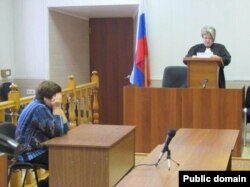 Мать Александра Арбатского на суде над Таюрским, застрелившим ее сына