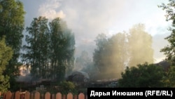 Дым от лесопилки